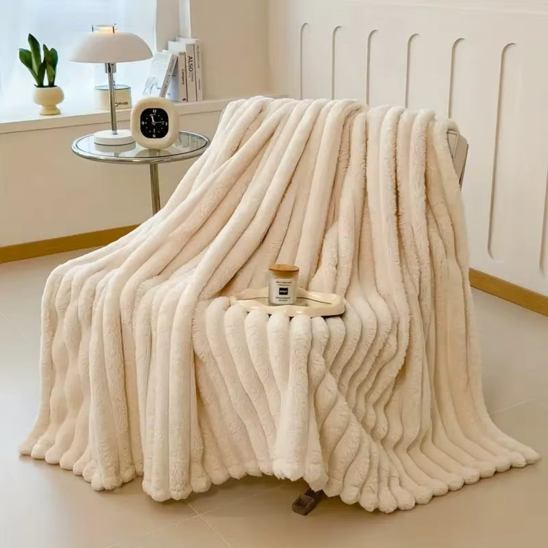 Thickened luxurious plush nap blanket