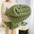 Thickened luxurious plush nap blanket