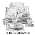 Flora Marble Porcelain Dinnerware Set