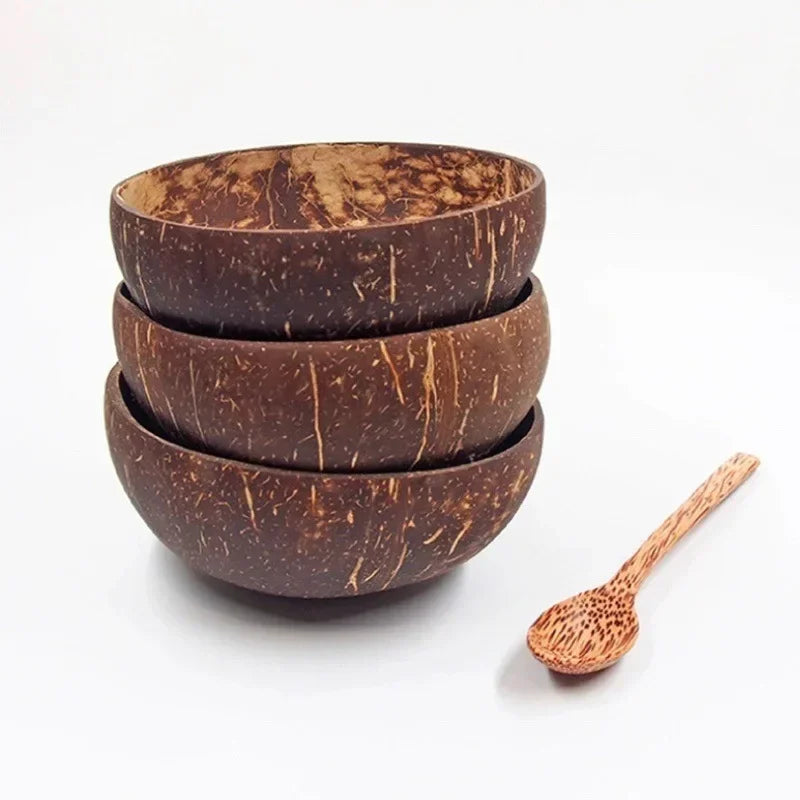 Natural Coconut Bowl & Spoon 100% Natural