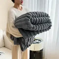 Thickened luxurious plush nap blanket