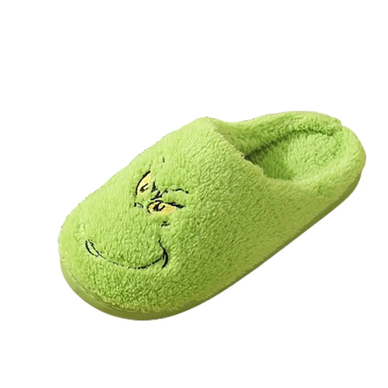 Grinch House Slippers - Indoor Slippers for Winter