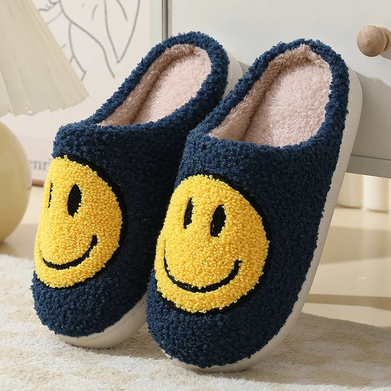 Smiling Face House Slippers - Indoor Slippers for Winter