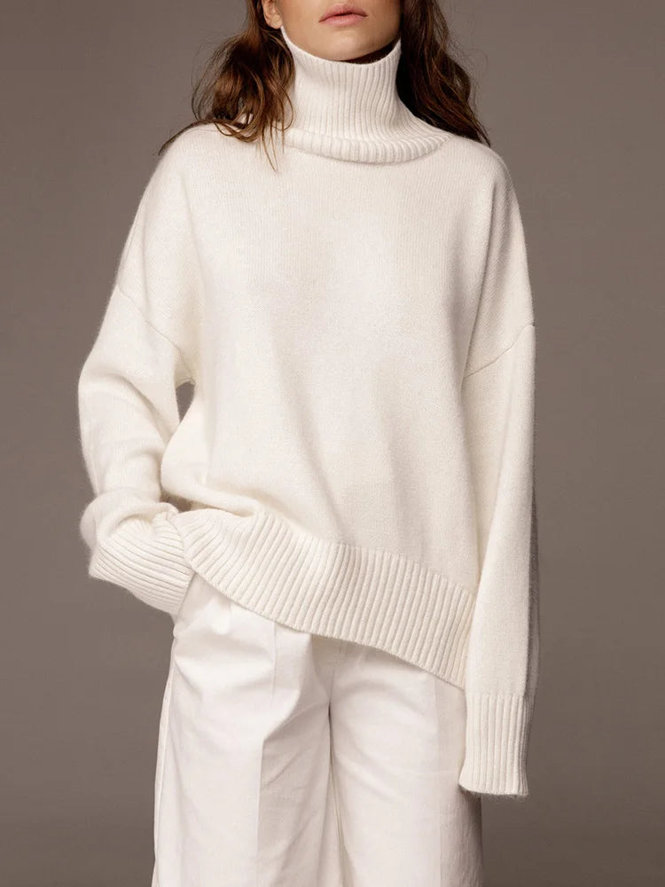 Jade Turtleneck Knit Sweater