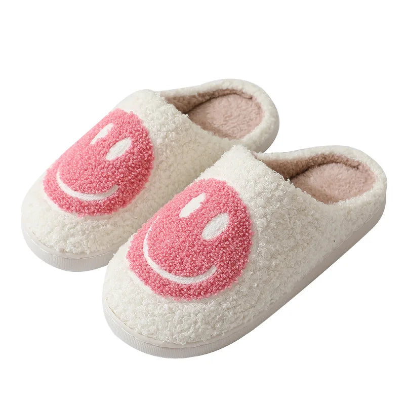 Smiling Face House Slippers - Indoor Slippers for Winter