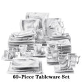 Flora Marble Porcelain Dinnerware Set