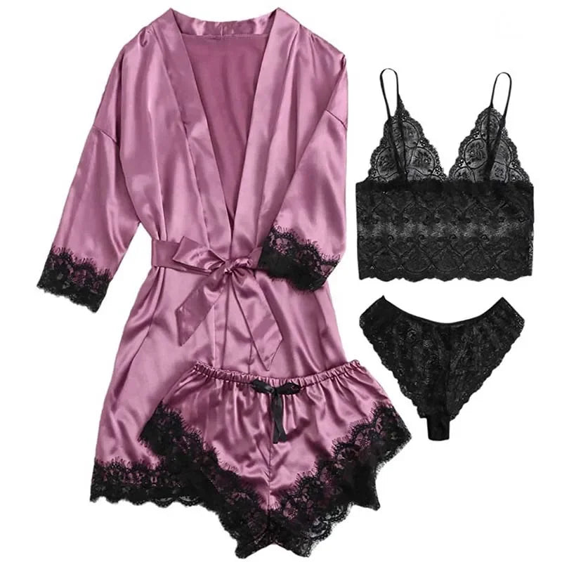 4 Pieces Woman Sleepwear