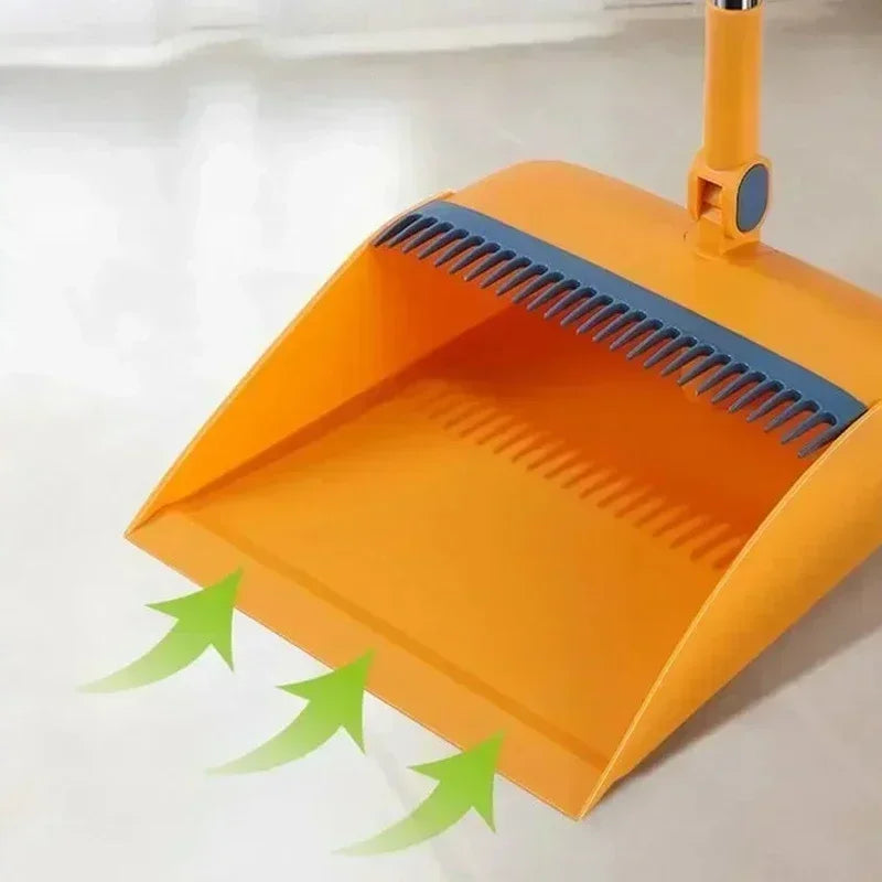 New Foldable Broom and Dustpan Set