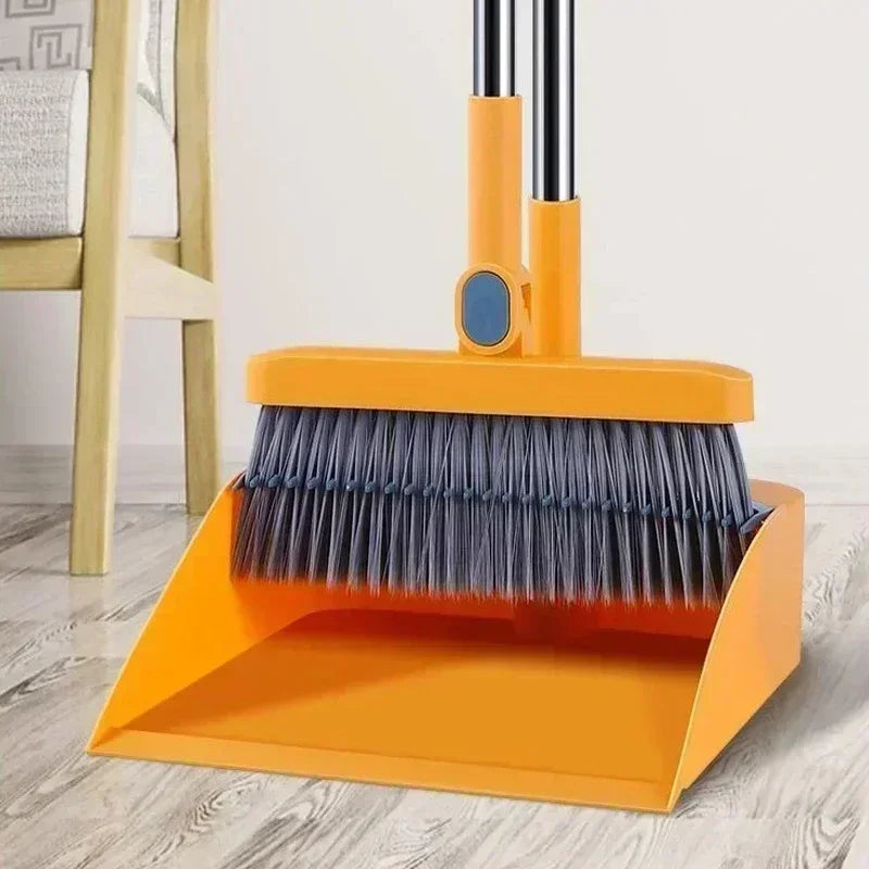 New Foldable Broom and Dustpan Set