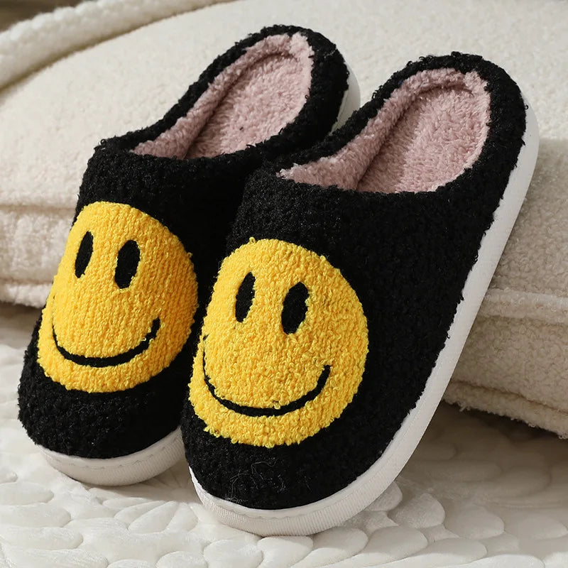 Smiling Face House Slippers - Indoor Slippers for Winter