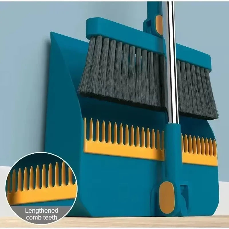 New Foldable Broom and Dustpan Set