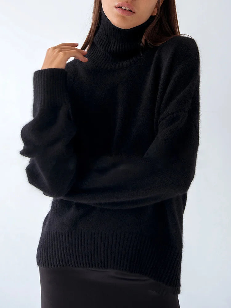 Jade Turtleneck Knit Sweater