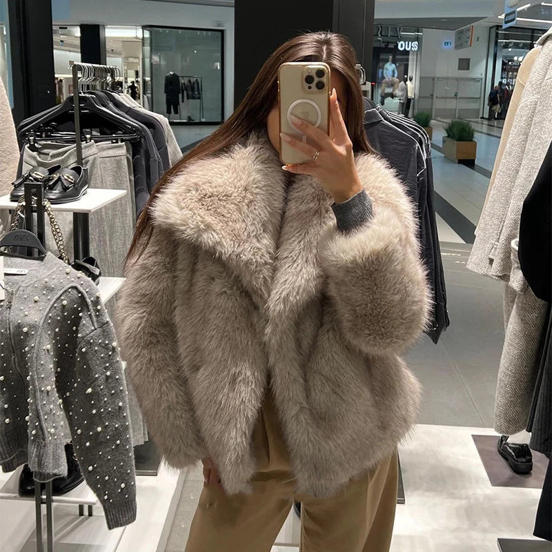 Ivy Luxury Faux Fur Jacket