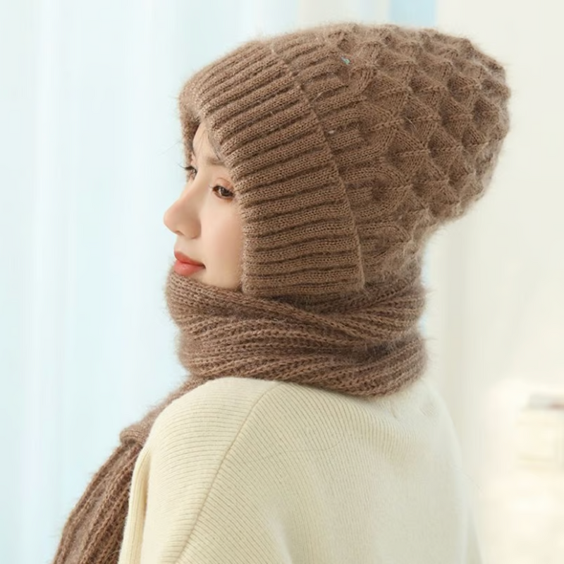 Integrated Ear Protection Windproof Cap Scarf