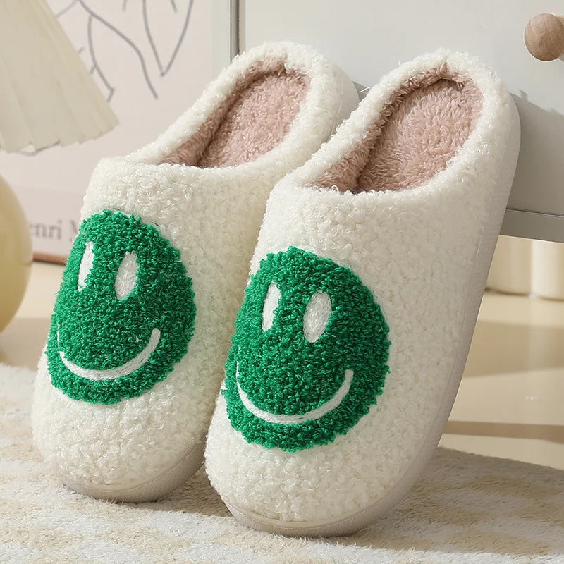 Smiling Face House Slippers - Indoor Slippers for Winter