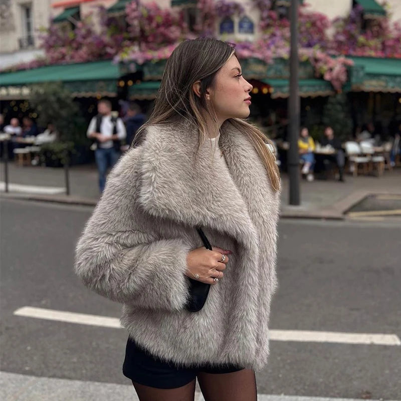 Ivy Luxury Faux Fur Jacket