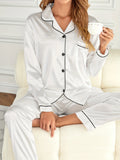 Long Sleeve Set of Luxury Sleepwear