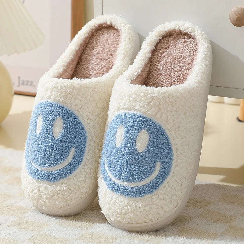 Smiling Face House Slippers - Indoor Slippers for Winter