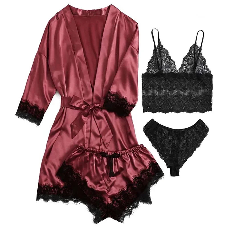 4 Pieces Woman Sleepwear