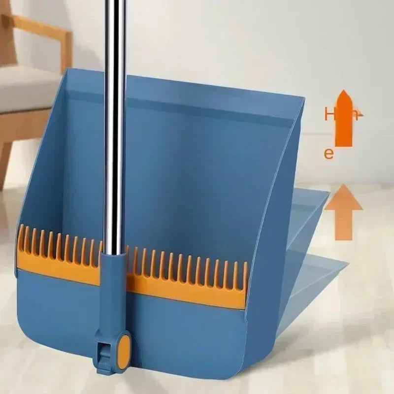 New Foldable Broom and Dustpan Set