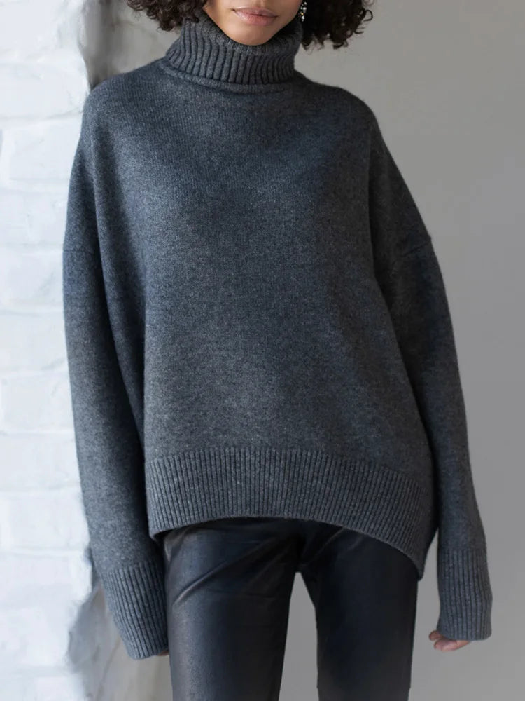 Jade Turtleneck Knit Sweater