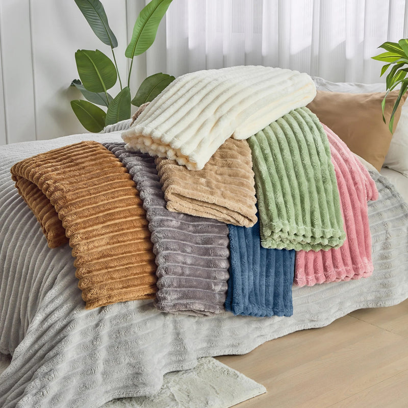 Thickened luxurious plush nap blanket